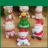 Beautiful Resin Christmas Ornament Santa Claus Elk Winter Decoration Gift