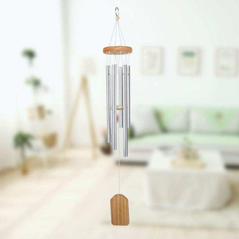 

30 колокольчики ветра большие глубокие тона церковные колокола 6 трубок для наружного сада и домашнего декора коричневый