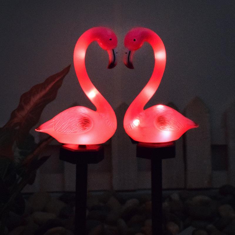 Flamingo LED Solar Garden Light: Outdoor Lawn and Courtyard Decoration