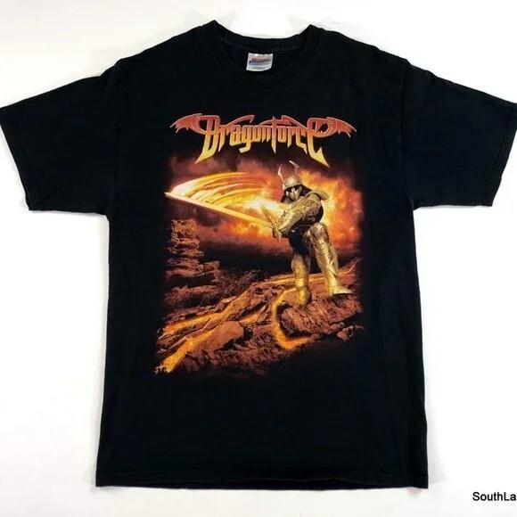 New: DRAGONFORCE Fiery Knight T-shirt Size MEDIUM M