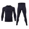Men Women Ski Base Layer Set Quick Dry Moisture Wicking Compression Long Sleeve Top Pants Snow Sports Running Gym