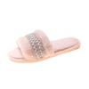 Mao Mao Webbing Slippers 2025 New Home Flat Bottom Warm Slippers Fashion Cotton Slippers