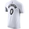 Nike X NBA Collaboration Indiana Pacers FW24 Tyrese Haliburton Essential City Edition Logo Round Neck Short Sleeve T-Shirt Men Tops White HJ2775-101