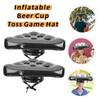 2Pcs Inflatable Beer Cup Pong Hat Creative Toss Game Hat for Adults Fun Party Supplies for Outdoor Games,Christmas Birthday