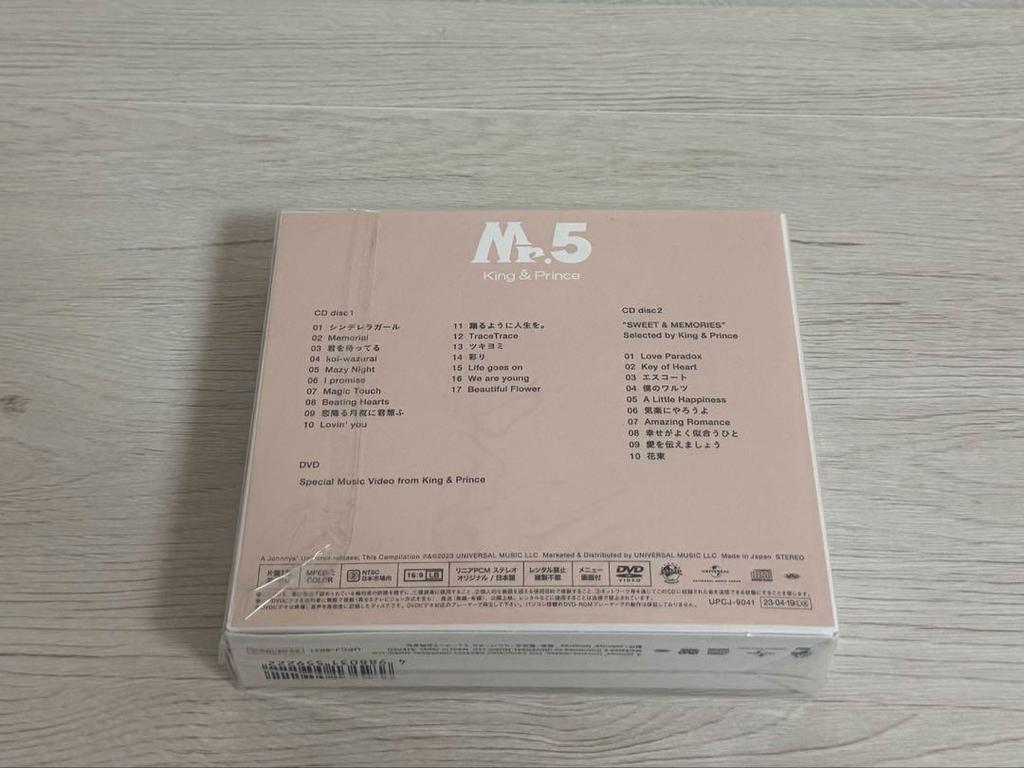 [USED] King & Prince Best Album "Mr.5" First Press Limited Edition A