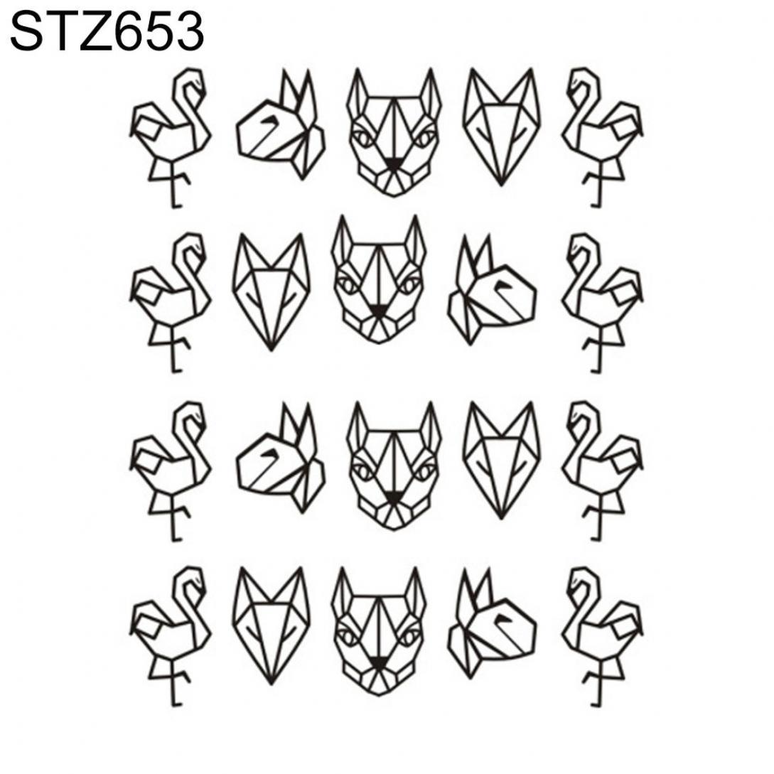 

Orion простые орнаменты и наклейки для маникюра STZ653