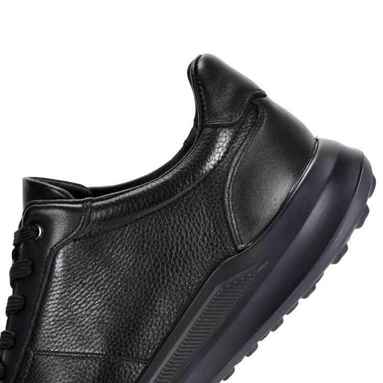 Men's Genuine Leather Lightweight White Casual Shoes - Versatile Soft Sole Sporty Sneakers