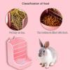 Anti Scratching Rabbit Cage Bowl Hanging Fixed Hay Feeder Holder Grass Feeding Rack  Bunny