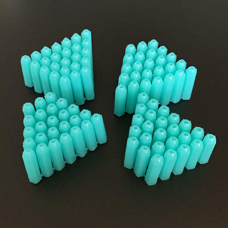 Green 6mm & 8mm Plastic Expansion Tube with Self-Tapping Screw Wall Plug, M6 & M8.