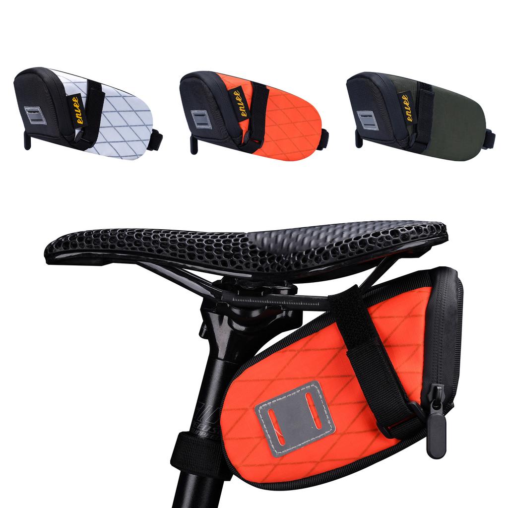 ENLEE Bicycle Saddle Rear Tail Bag, Mountain Road Bike Waterproof Trailer Seat Cushion Bag Quick Release Tool Riding Bag