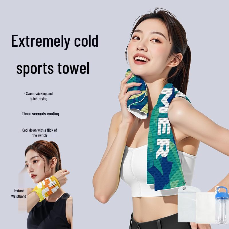 Cross-Border Quick-Dry Sports Cooling Towel for Running, Badminton, Yoga & Gym
