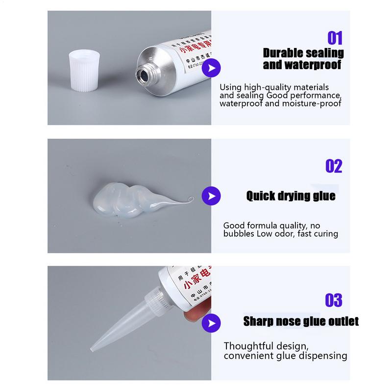 Silicone Sealer Metal Adhesive Insulating Silicone Electronic Glue Fast-Bonding Weatherproof Sealant for Rubber Plastic Metal