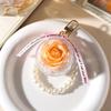 1Pcs Fashion Colorful Fairy Forever Rose Flower Keychains Lover Key Chain Jewelry Flower Hanging Keychain Romantic Gifts