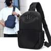 New Chest Bag for Men, Lightweight and Large Capacity Commuting Shoulder Bag, Casual Solid Color, Simple Handheld Crossbody Bag, Trendy