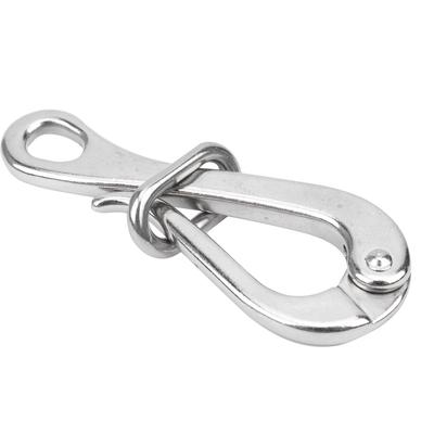4in Durable Stainless Steel Winch Strap Hook with Quick Release Link for Marine Boat
