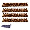 1/4Pcs Mahjong Rack with Magnetic Pusher & Storage Bag, Scalloped Acrylic Mah Jongg Tile Holder Pusher Bar, Gift for American Mahjong Players