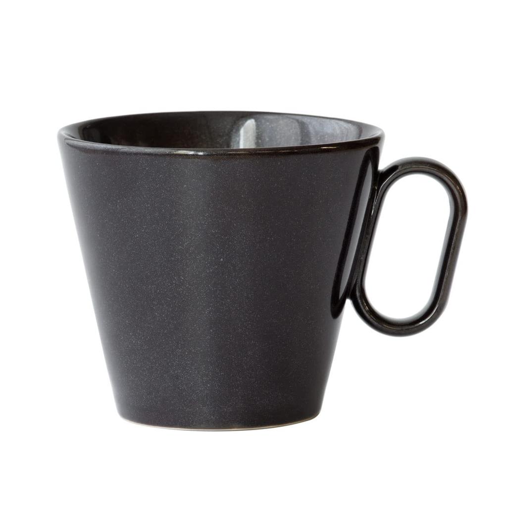 Wired Beans Eternal Mug, Double-Walled Arita Ware (39Arita), 270ml (Silver Crystal Black, 1)