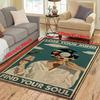 Kreativer Teppich – 'Lost Your Mind, Find Your Soul' Fußmatte für Wohnzimmer, Schlafzimmer, Kinderzimmer, Außenbereich, Garten
