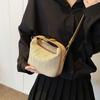 Retro Straw Crossbody Bag For Women Bohemian Small Knitting Summer Purse And Handbag Vacational Bucket Beach Bags
