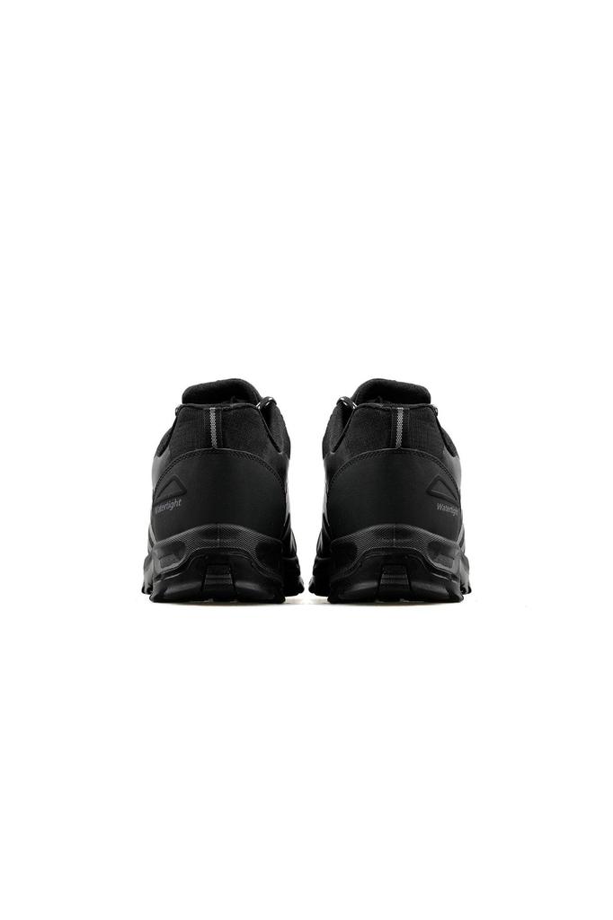 Men's Fashion Textile Flat Heeled Boots Bootie Textile Black Outdoor Gts Black Shoes
