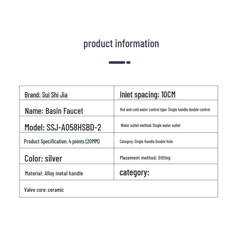 Dual-Handle Hot & Cold Basin Faucet