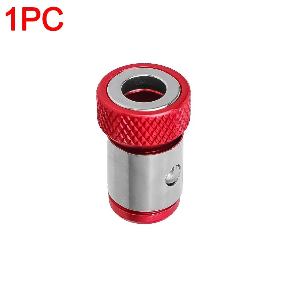 

1 шт. Магнитное кольцо для винтов Металлический магнитный винт со съемной шестигранной отверткой и электрическим сверлом Магнитный локатор red 1pcs