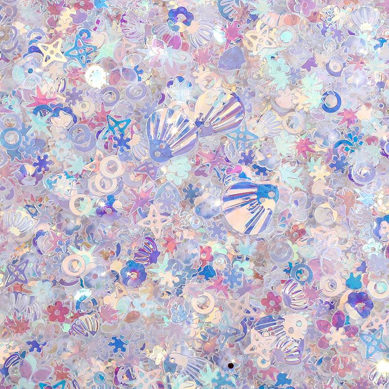 10G Glitter Sequin 1-16mm Pvc Flat Loose Sequins Women DIY Accessory Sewing Wedding Crafts Garment Decoration