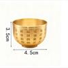 Brass Water Supply Cup God of Wealth Wine Supply Utensil Household Table Offering Bodhisattva Buddha Hall Offering Cup