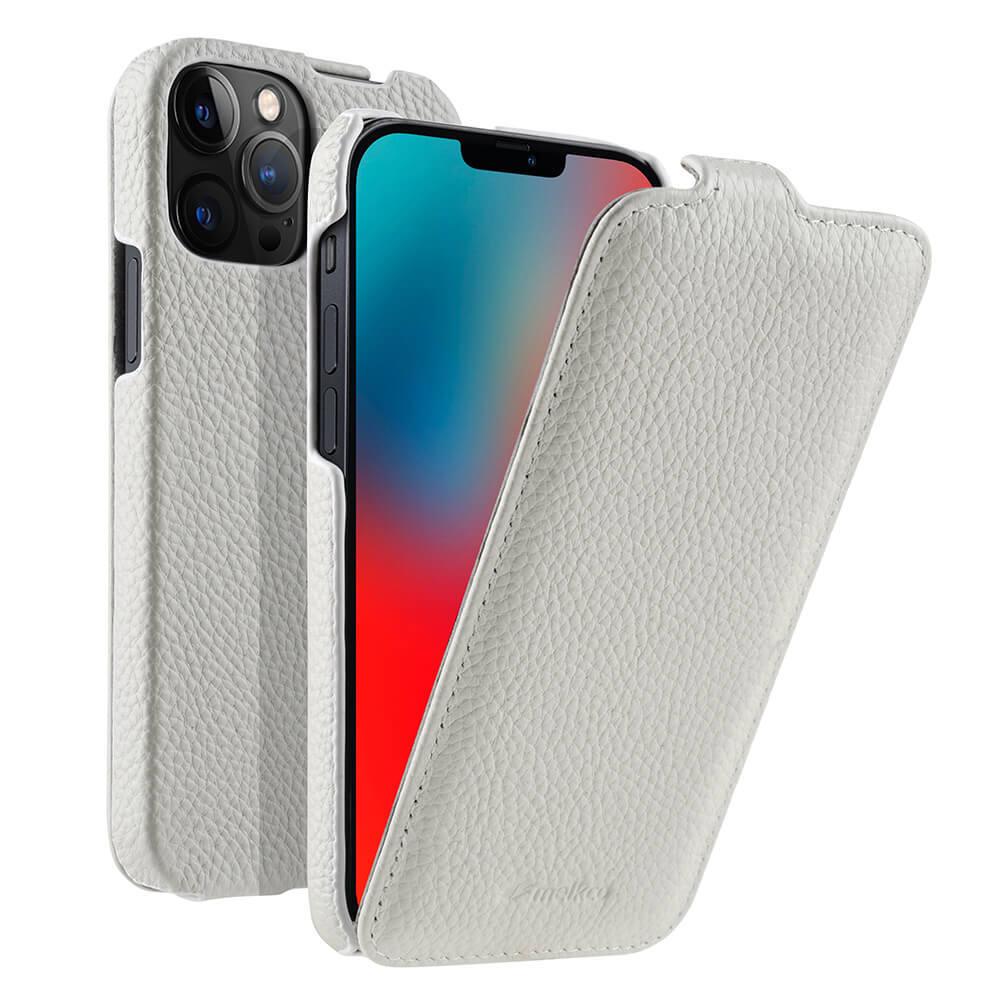 Genuine Leather Flip Cover for Apple iPhone 15 Pro Max, 14 Pro, 13, and 12 Plus