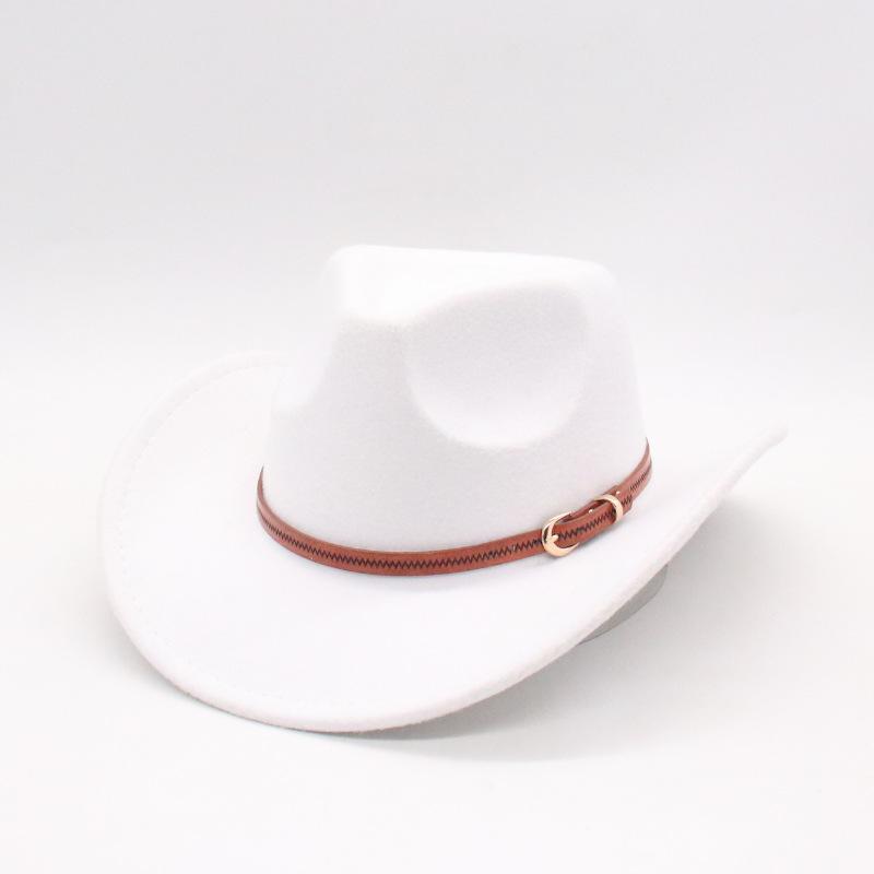 Concave Men'S And Women'S Party Felt Jazz Hat Western Cowboy Hat Jazz Top Hat