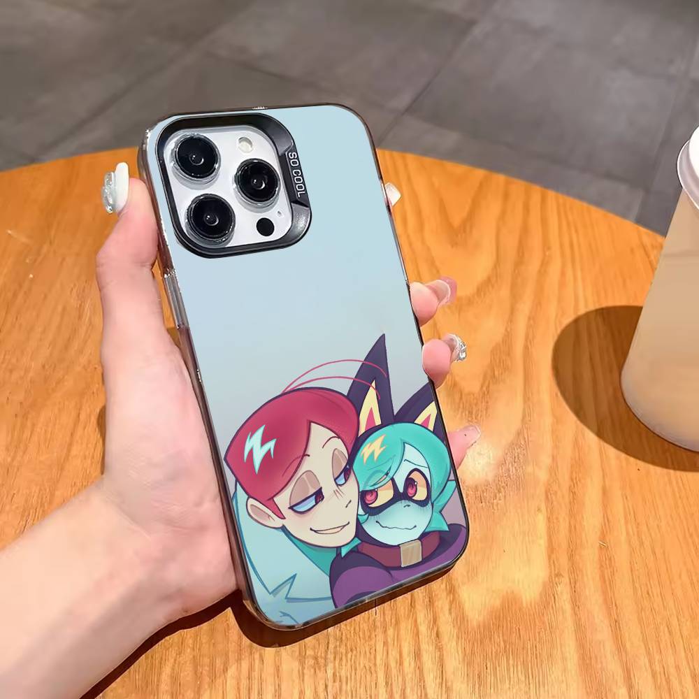Y2K P-Psycho C-Cuties Phone Case For iPhone17,16,15,14,13,12,11,Pro,MAX Gray Matte Silicone Black Cover