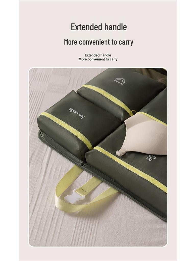 7-in-1 Travel Storage Bag Set - Large Capacity, Multi-Compartment Organizer for Clothes & Sundries