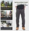 Herren Frühling & Herbst Multi-Pocket Casual Outdoor Hose - Große Größe, Atmungsaktiv & Einfarbig