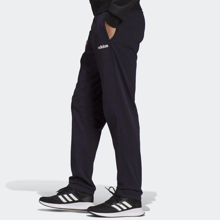 adidas Essential Knitted Sweatpants Men's Black Moderate Cuffed Pants DU0378