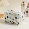 Damen Kosmetiktasche mit Blumenmuster | Lippenstift-, Kabel- und Geldbörsen-Organizer