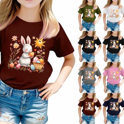 T-shirts pour tout-petits, filles et garçons, haut pour enfants, t-shirts imprimés à manches courtes pour garçons et filles