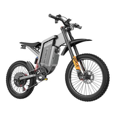 EKXBIKE X21 MAX Trail Elektrische Fiets met 3000W, Samsung 60V 30Ah, Max Snelheid tot 85km/u, Half-draai Gashendel, 70/100-19 Band, LCD Dashboard