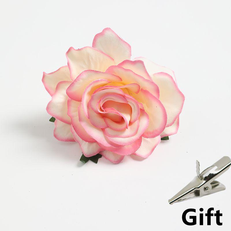 10CM High Quality Silk Roses Flower Wall Wedding Home Decor Christmas DIY Brooch Bridal Accessories Clearance Artificial Flowers