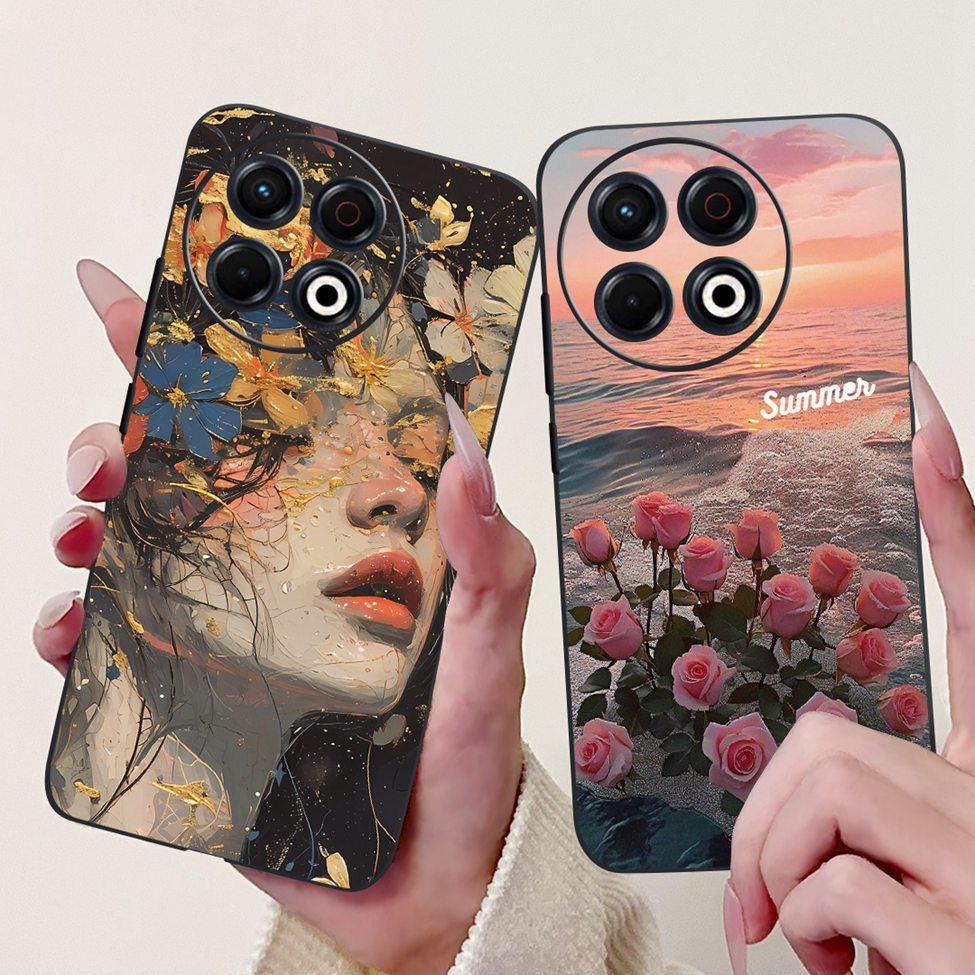 Voor Techno Spark 30 Pro 4G KL7 Cover Voor Tecno Spark 30 Pro 4G Hoesje Luxe Vlinder Liefde Mode Bloemen Cool Leeuw Schattig Geschilderd