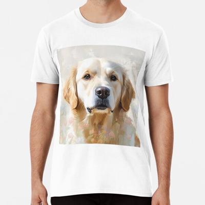 Golden Retriever Aquarellporträt Premi S bis 5XL Hergestellt in AU/USA T-Shirt
