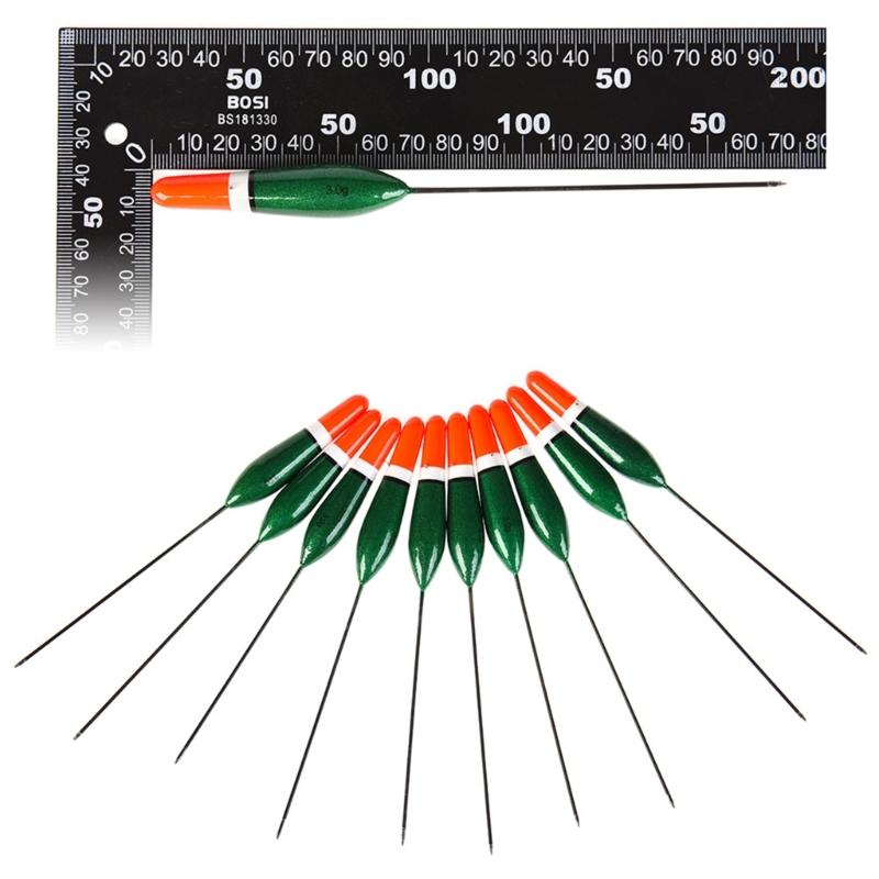 10Pcs Long Tail Fishing Bobber Buoy Paulownia Wood Fishing Floats Tackle Fishing Float Fishing Tackle Accessories