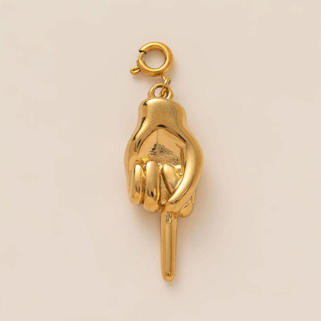 European & American Stainless Steel Boot Pendant - DIY Accessory with 18K Gold Color Retention