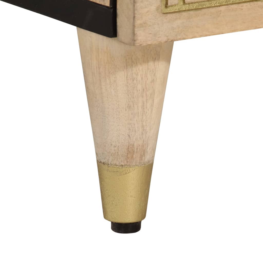 Highboard 40 X 33 X 110 Cm Solid Mango Wood