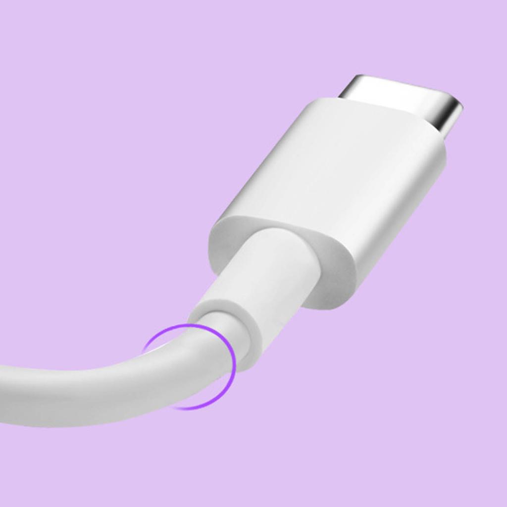 Weißes 1m Datenkabel 5A Typ-C Schnellladekabel für Android für Huawei Honor für Xiaomi Mobiltelefon