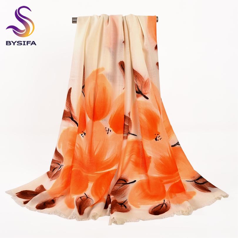 Pure Wool Scarves New Design Plus Size Wool Scarf Wraps Fashion Elegant Brand Pashmina Women All-Match Warm Winter Scarf Shawl