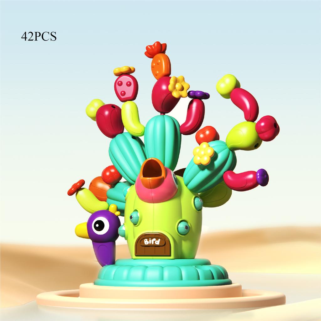 Children's Building Block Flower Bed Assembly Toys, Girls' Educational and Versatile Garden Building Block Flower Arrangement Toys Storage Box