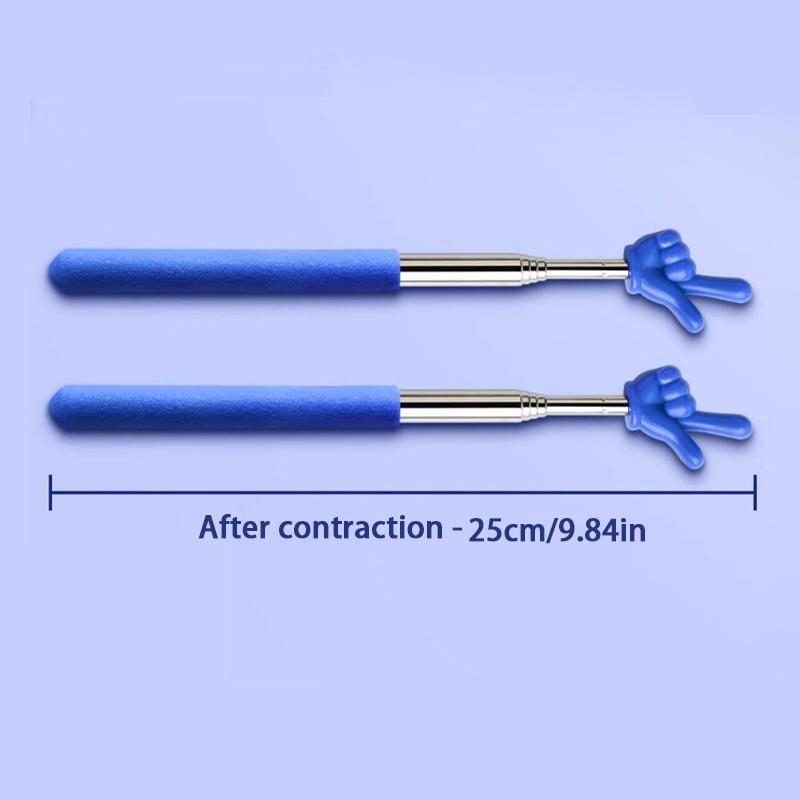 Retractable Teacher Pointer Finger Design Stainlesssteel Telescopic School Teaching Pointer Stick Teacher Supplies For Classroom