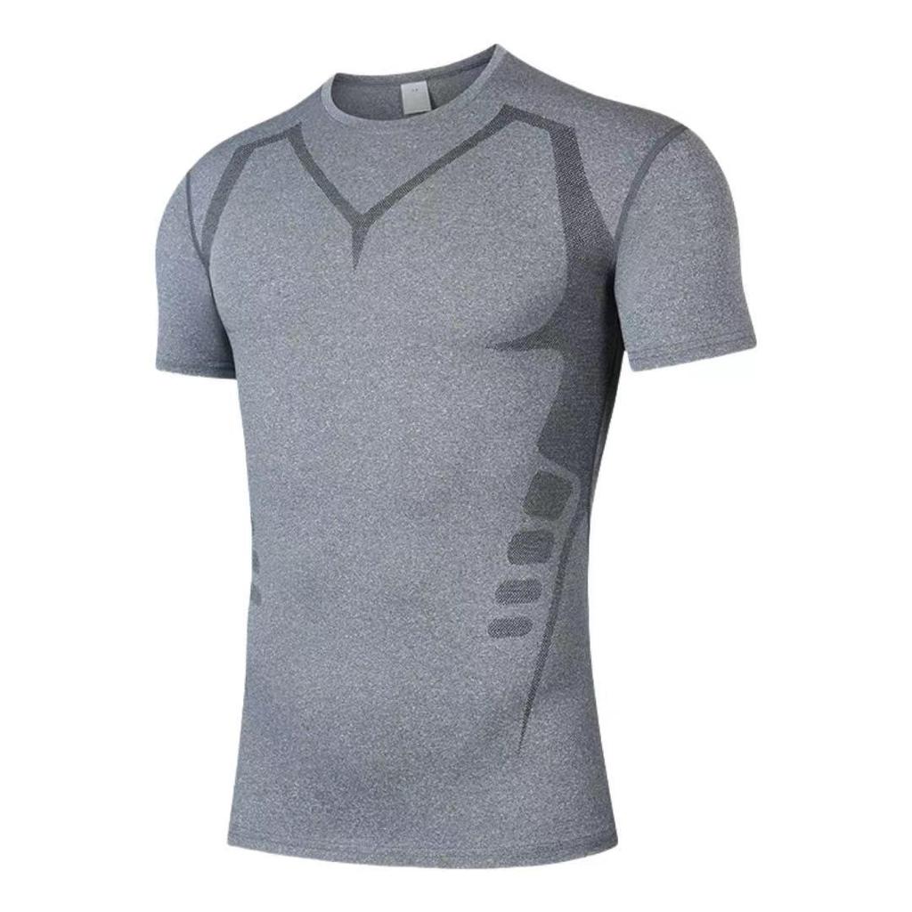 Men's Summer Stretchy Quick-Dry Sports T-Shirt – Breathable, Moisture-Wicking Short Sleeve for Running and Fitness