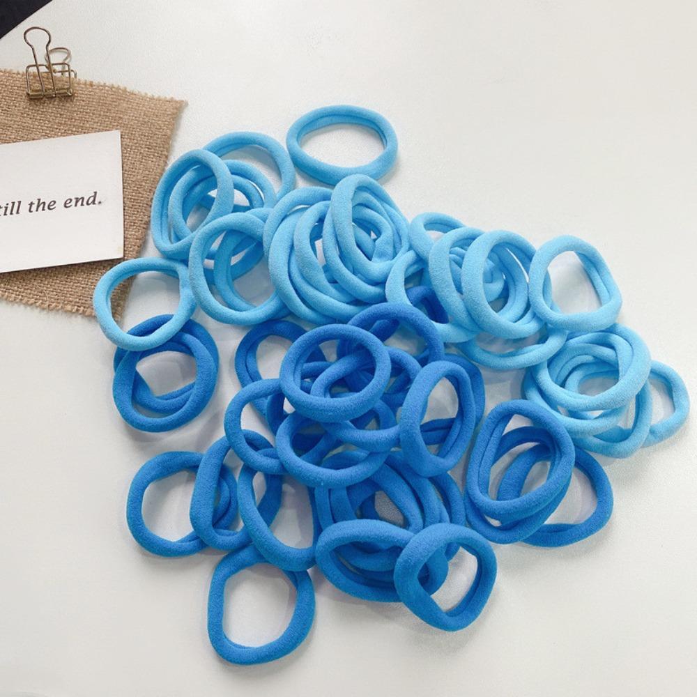 Candy Color Hair Rings 50PCS Seamless High Elastic Soft Childrens Hair Ties Towel Rings Head Ropes Hair Accessories for Girls