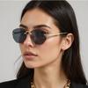 Luxury Designer Sunglasses Women Vintage Rimless Small Trendy Shades for Outdoor Travel Party Fashion Brand